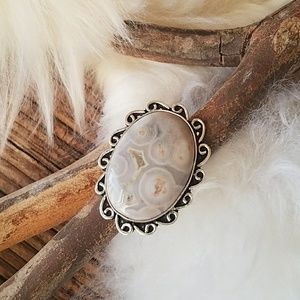 Handmade Ocean Jasper ring size 6.5